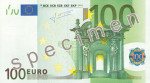 Bankovka 100 Euro (líc)