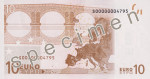 Bankovka 10 Euro (rub)