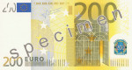 Bankovka 200 Euro (líc)