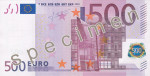 Bankovka 500 Euro (líc)