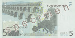 Bankovka 5 Euro (rub)